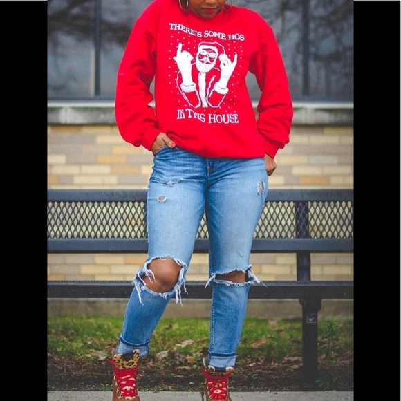 There’s Some Ho’s In This House” Long Sleeve Shirt - Picture 2 of 3